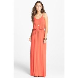 Lush Coral Maxi Summer Dress size XS